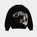 'Structure' Graphic Knitted Sweater - Moss Green