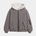 Oversized Reversible Fur Hooded Jacket