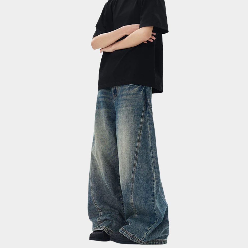 Baggy Barrel Jeans - Vintage Blue