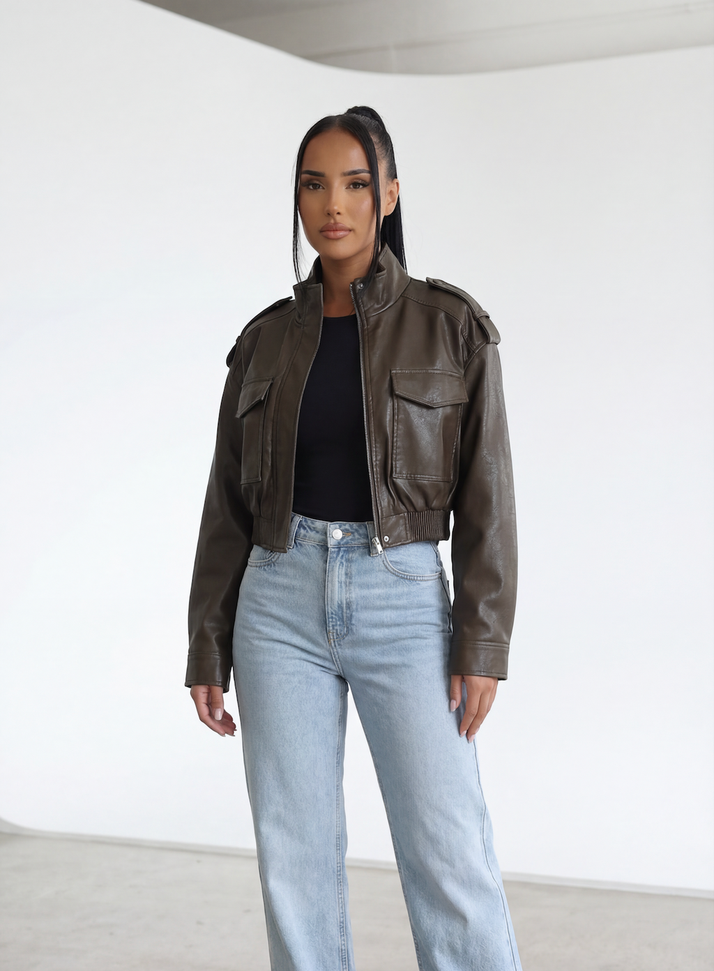 Zarel Leather Jacket