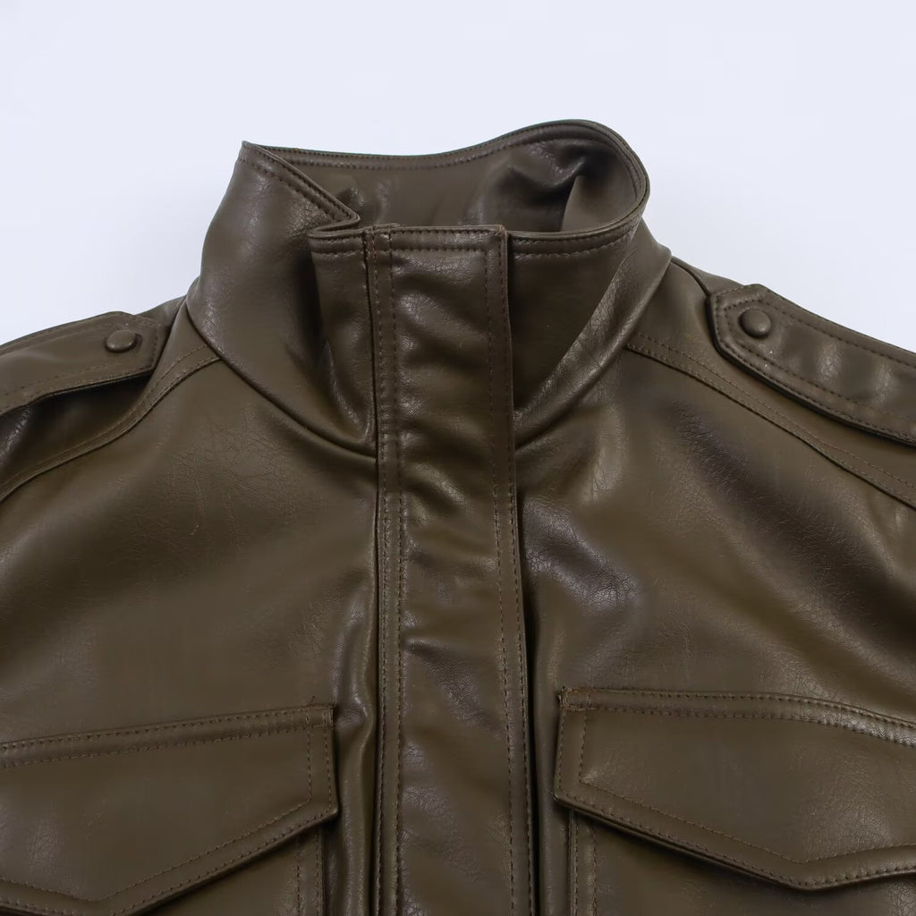 Zarel Leather Jacket