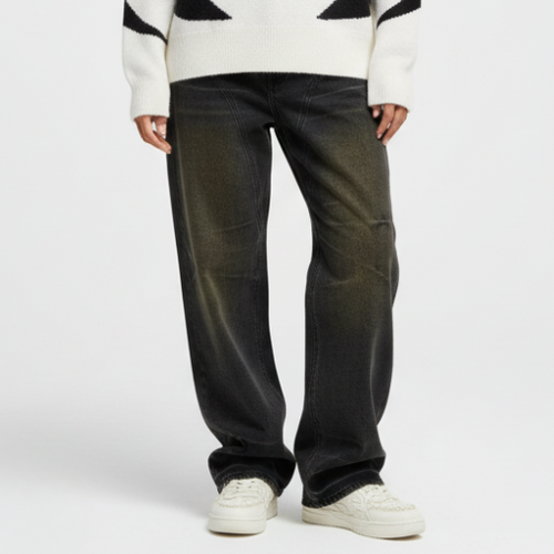 'Weathered' Baggy Jeans