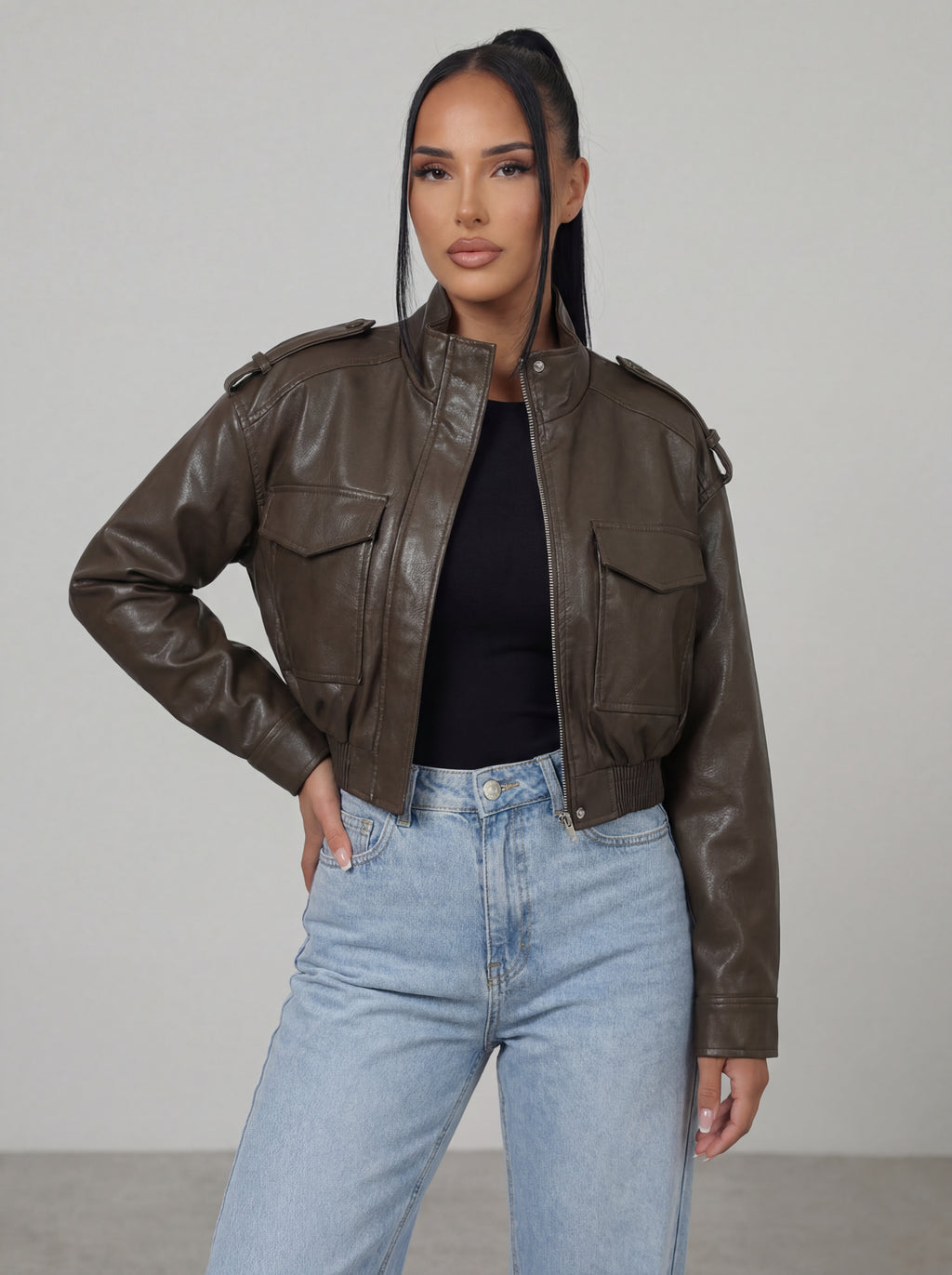 Zarel Leather Jacket